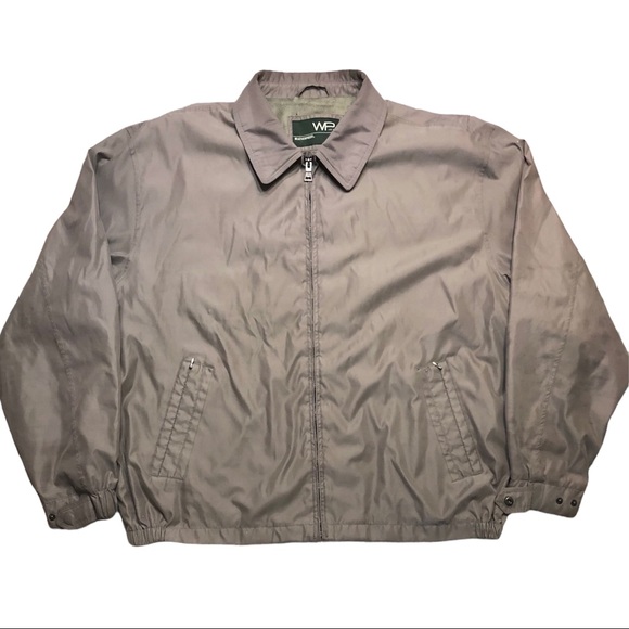 Weatherproof Other - WEATHERPROOF Tan Microfiber Golf Jacket Windbreaker Big & Tall Size XXL